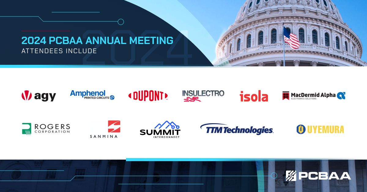 Upcoming annual gathering of the Printed Circuit Board Association of America (PCBAA)