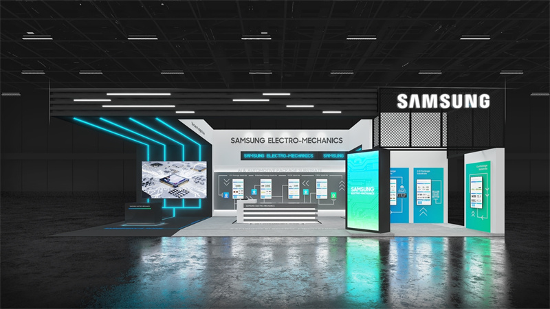 Samsung Electro-Mechanics’ exhibition booth at the KPCA Show 2025, held at Songdo Convensia in Incheon from September 3 to 5, 2025